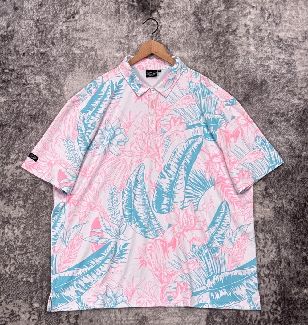 Sunday Swagger Polo Shirt 3XL Mens Cove Tropical Print Golf